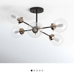 AllModern Blevins Glass Semi-Flush light