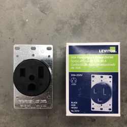 Leviton 50amp 250volt Flush Mounted Power Outlet Receptacle