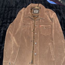 FAUX SUEDE WESTERN SHACKET LEVIS JACKET