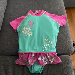 Toddler Girls Swimsuit With Floaty