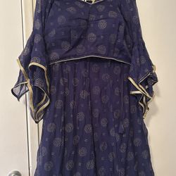 Dark Blue Lengha 
