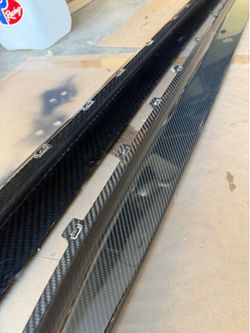 G80 M3 carbon fiber side skirts