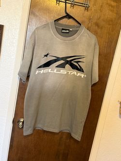 Hellstar Logo Graphic T-Shirt Gray