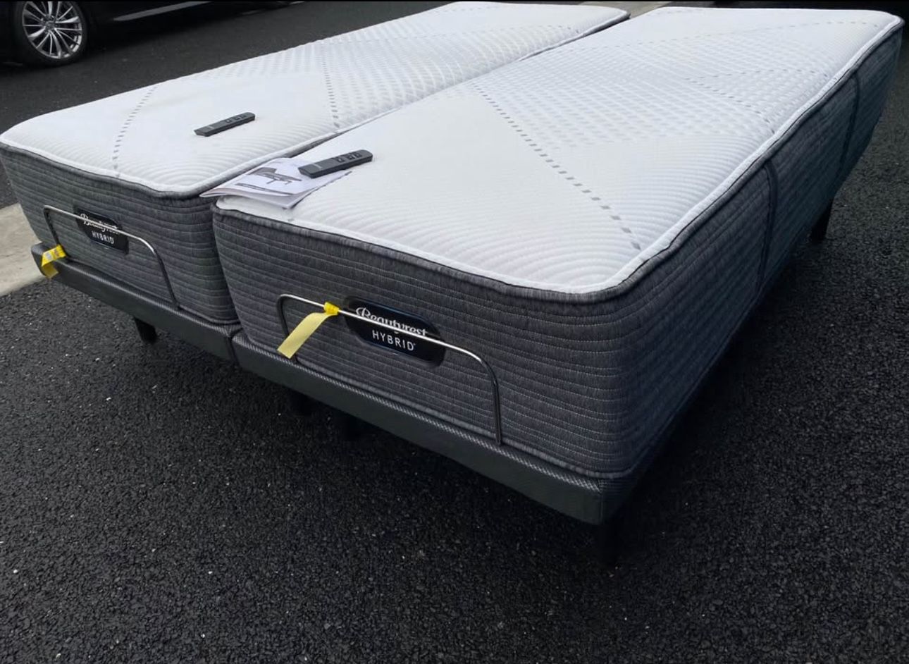 King Size Bed Simmons Beautyrest Adjustable Bed Split King Free Delivery