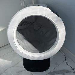 Whisker Litter-Robot 4 (Extended Warranty + Hopper) - WiFi Enabled Automatic Self-Cleaning Cat Litter Box, White
