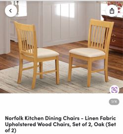 6 kitchen chairs from Wayfair