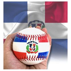 Dominican Republic Flag Baseball - Play with Pride or Display Your Heritage 