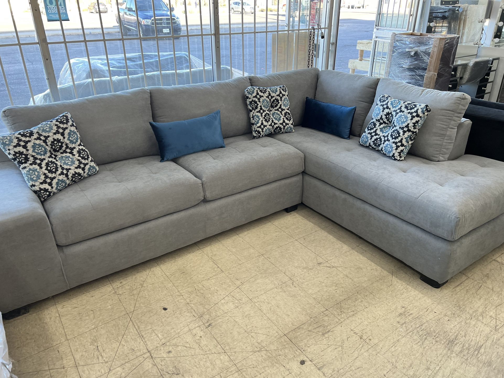 New Grey Sectional Couch