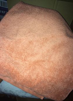 Huge orange wamsutta beach towel