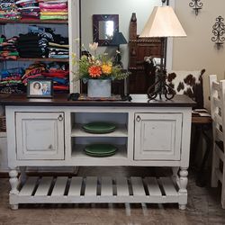 Reclaimed Rustic Wood Sofa Table