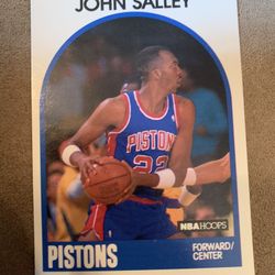 John Salley 1989 Card No. 109