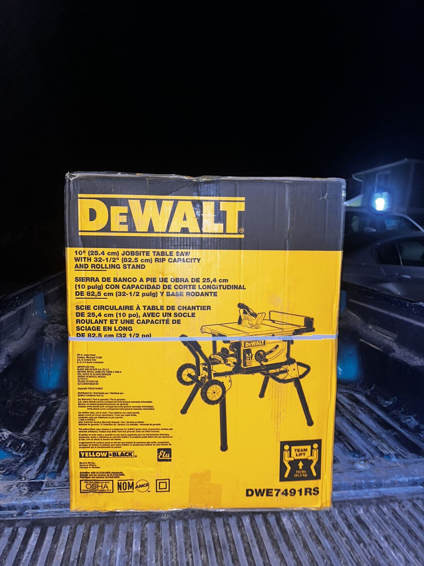 Dewalt Jobsite Tablesaw