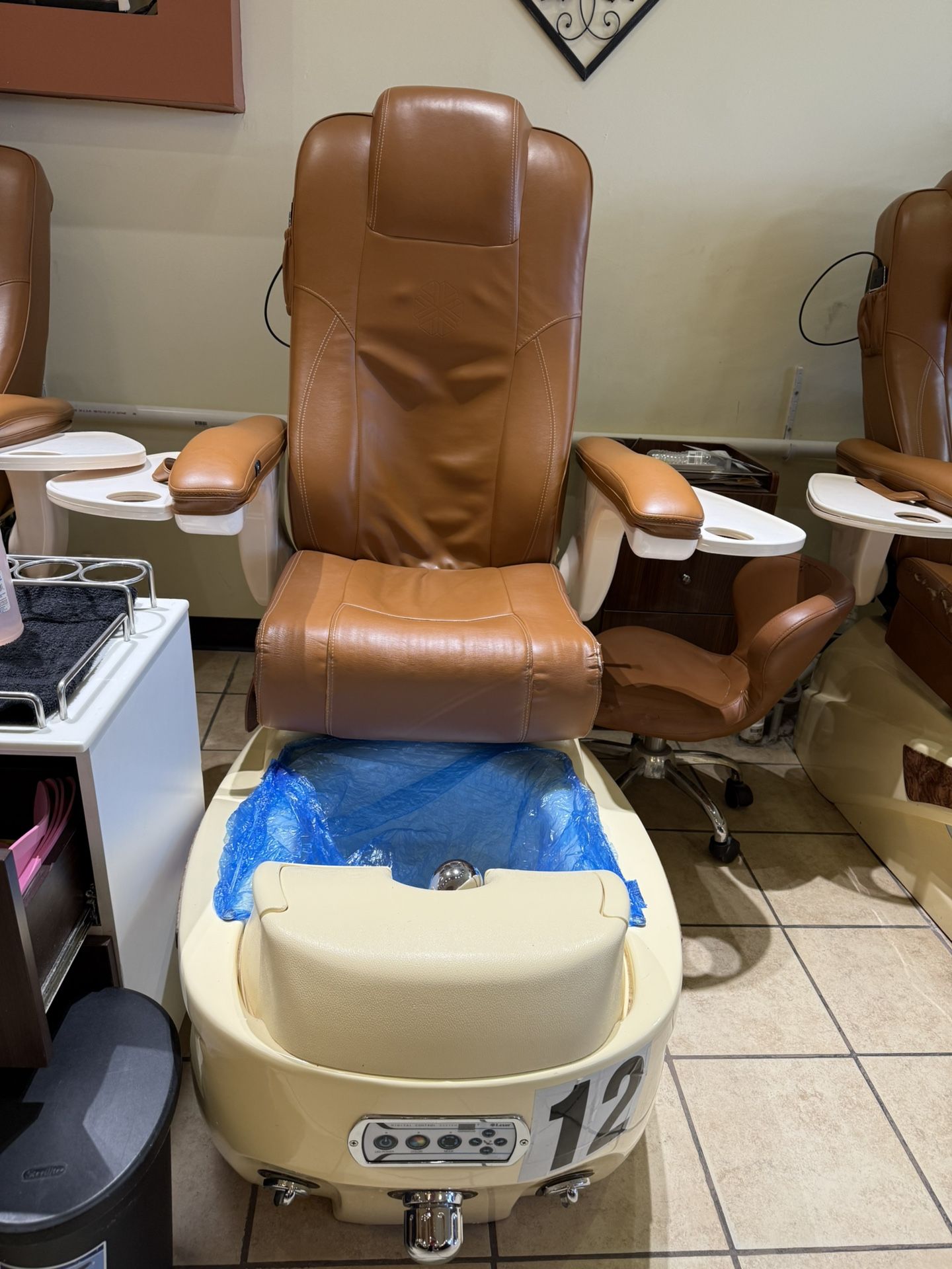 Used pedicure Chair- With Stool #12