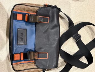 Coach Track Messenger Bag in Signature Canvas