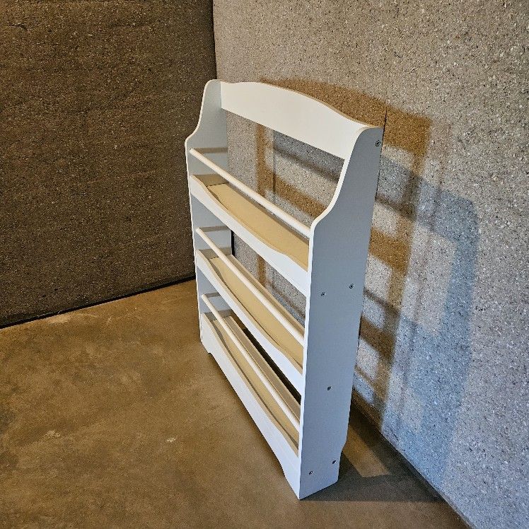 IKEA Wooden bookshelf/magazine rack (3 Tier) - White