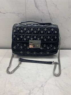 Michael Kors Black Leather Crossbody Handbag (PO1016441)