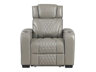 Whiselle Gray Power Reclining Chair