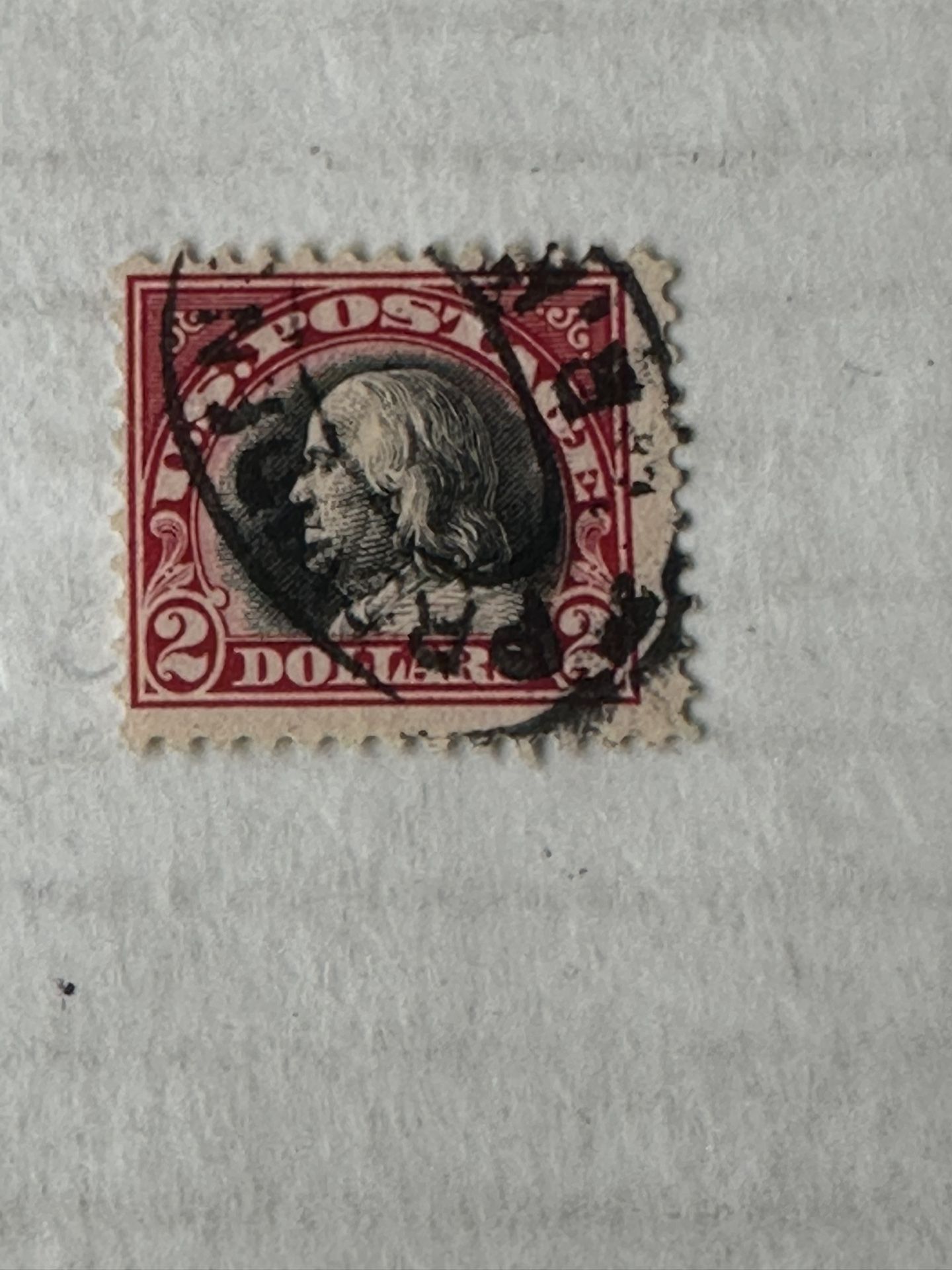 United States 547 2 Dollar Ben Franklin Used Stamp