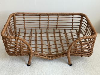 Wicker Rattan Pet Bed