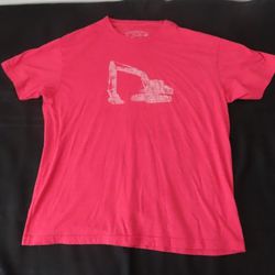 Yee Yee Trackhoe Excavator Graphic T Shirt Mens XL Short Sleeve Cotton Blend