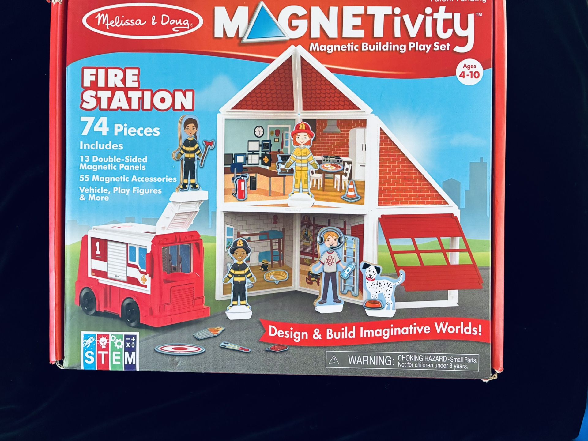Melisa and Doug fire station magnetic playset