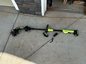 GARDTECH 2-in-1 Cordless Tiller Cultivator, 235RPM Powered Tiller with 3.5ft Extension Pole, 2×2.0Ah Rechargeable Batteries, 4-Inch Tilling Width & De