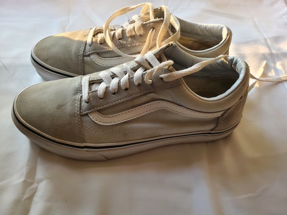 Vans Old Skool Woven Check Marshmallow Sneakers
