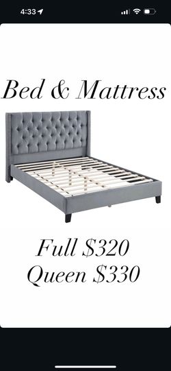 Full And Queen bed And Mattress NEW IN BOX! Free Local Delivery!!