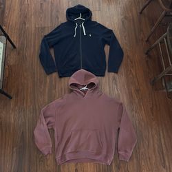 Men’s Polo And Hollister Hoodies Size L