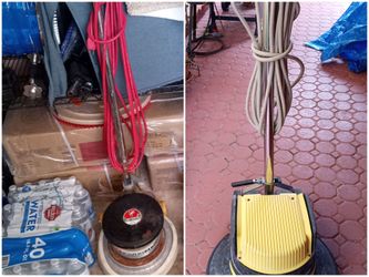 Floor buffer, polisher, pulidora & janitorial supplies