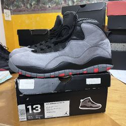 2014 Jordan " Cool Grey" 10 Size 13 In Original Box