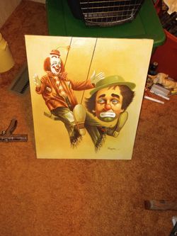 Hand painted Clown Pic
