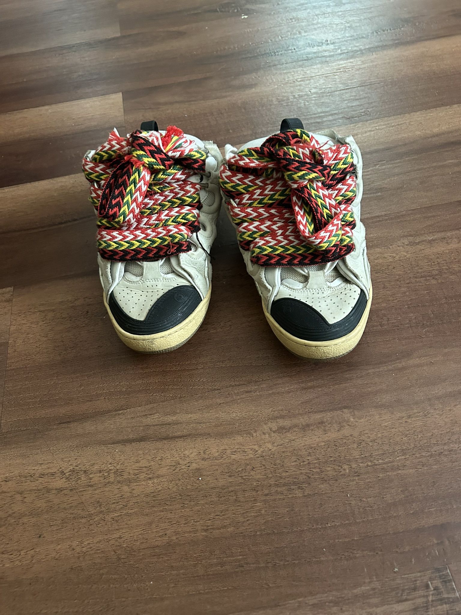 Lanvins White Leather Curb