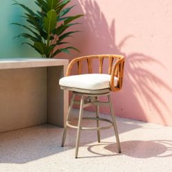 Safal Multicolor Outdoor Swivel Barstool
