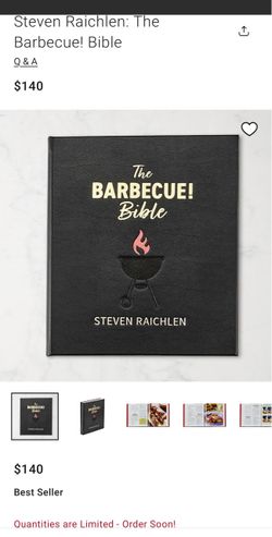 Steven Raichlen: The Barbecue! Bible Leather Hardcover Book