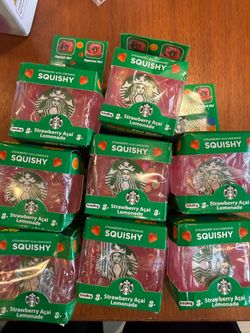 8 x Starbucks NeeDoh Squishies NEW / Squished Box