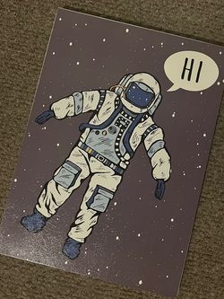 Astronaut In Space - Art For Children’s Room