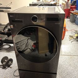 LG model WM6698hba washer/dryer high efficiency all-in-one for sale.