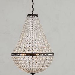 Pottery Barn Mia Faceted Crystal Pendant 