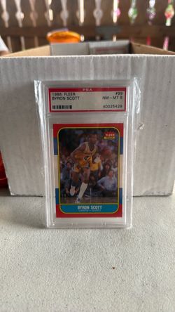 1986 Fleer Byron Scott #99 PSA NM-MT 8
