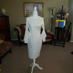 White Business Casual Dress