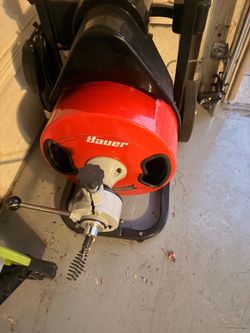BAUER 1/2 in. x 50 ft. Manual-Feed Drain Cleaning Drum Machine