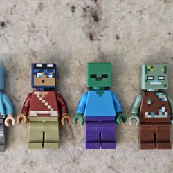 Lego Minecraft Minifigures Drowned Zombie Dragon Slayer- 19th Ave and Union Hills