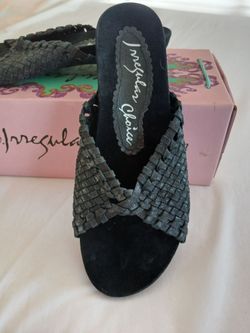 Sz 9 NEW Irregular Brand Poem Leather Slip On