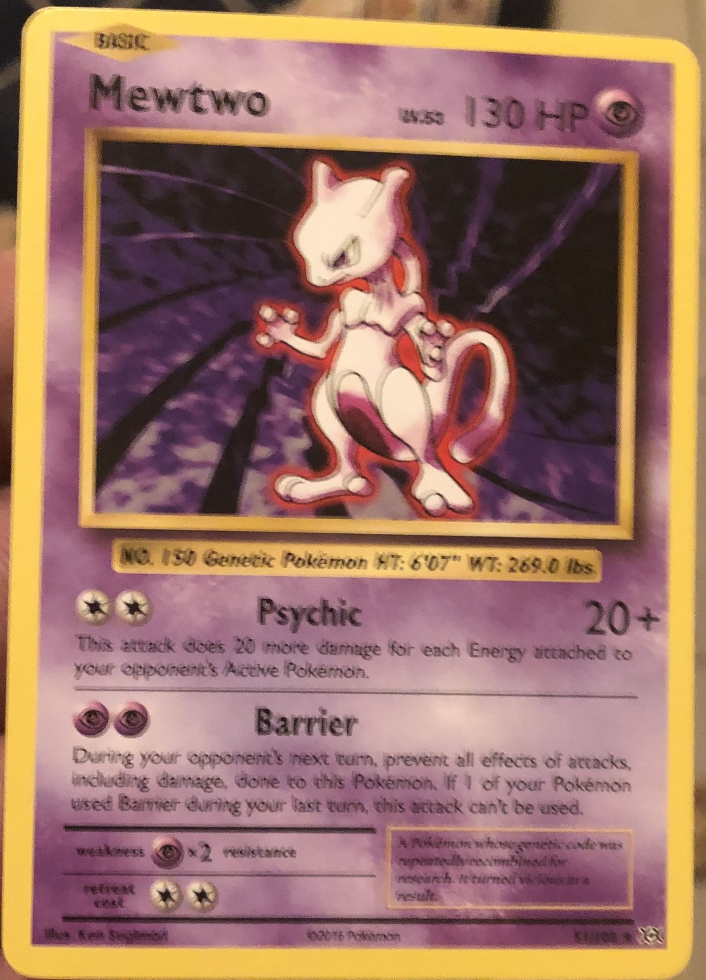 2 Mewtwo Card