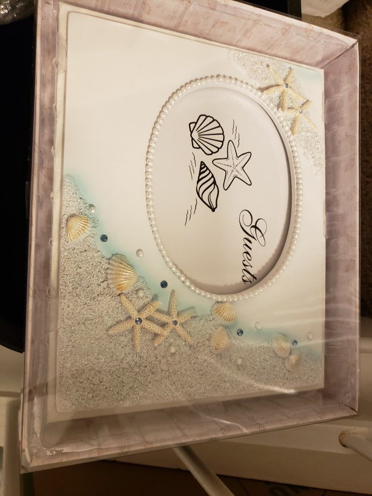 Guest book and matching frame