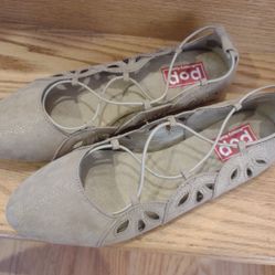 Lovely Faux Suede Elastic Cord At Least Just Flats