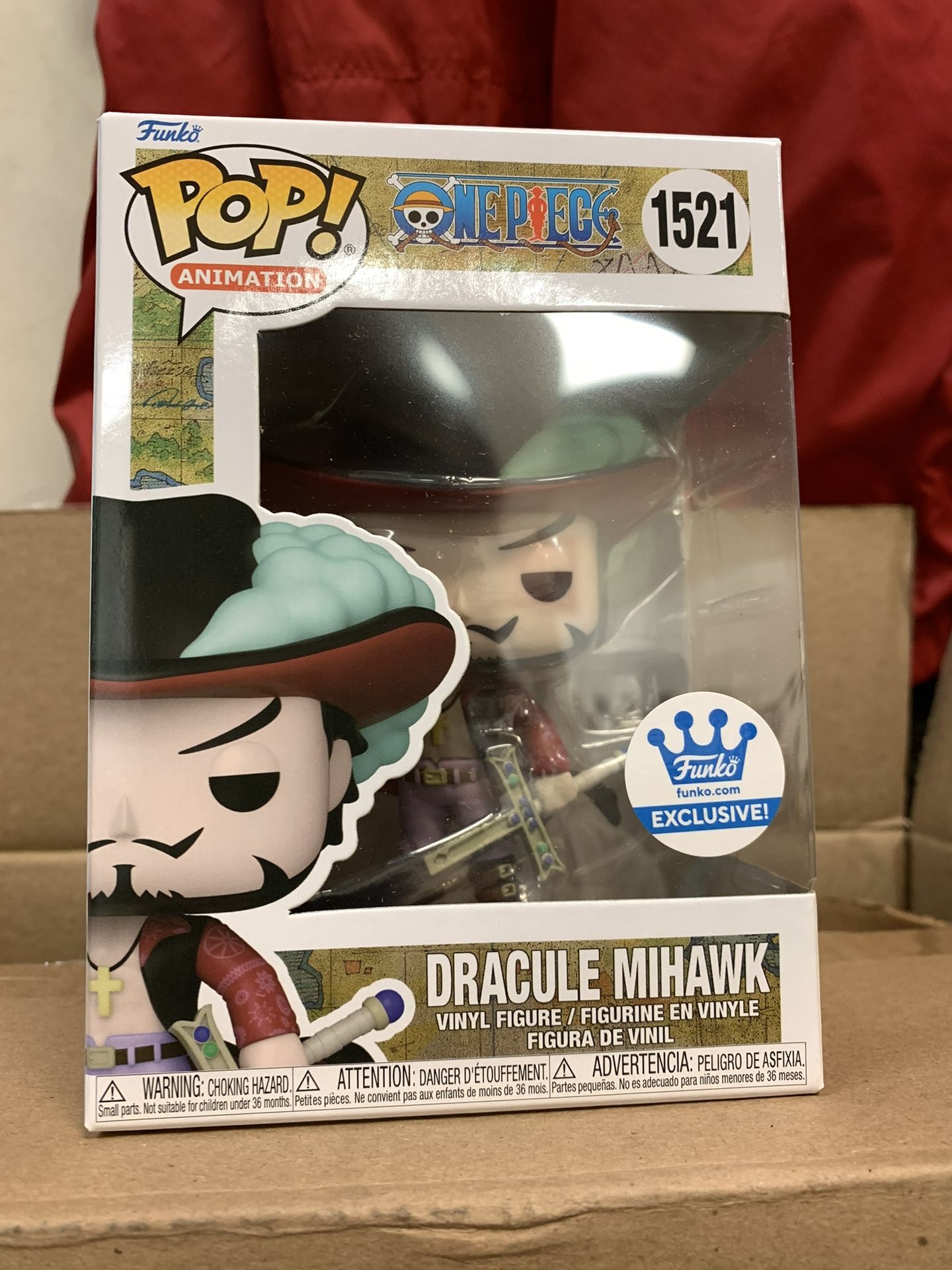 Funko Pop! One Piece Dracule Mihawk #1521 Exclusive Vinyl Figure Vaulted