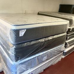 King Size Mattress Pillow Top 14” Inches Thick Excellent Comfort Also Available: Twin, Full And Queen New From Factory Delivery Available