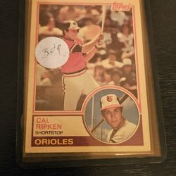 Cal Ripken Jr 1983 Topps PSA-10 Gem-MT Authenticated 2nd Year Baseball Card #163